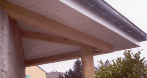 Bardage de sous face de toit, volée de toiture Etreprise Guerin Etienne 54300 Lunéville